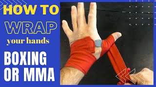 How to wrap your hands for boxing amp MMA [upl. by Hadden]