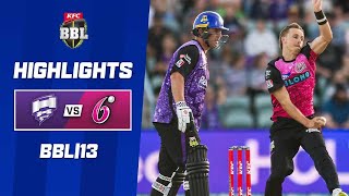 Hobart Hurricanes v Sydney Sixers  BBL13 [upl. by Ronnie]