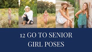 poses for senior girl portraits  12 pose ideas [upl. by Joletta]