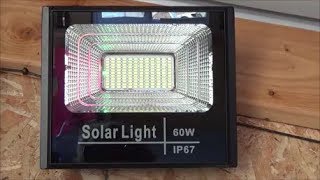 60W Solar LED Outdoor Flood Lighting [upl. by Martreb]