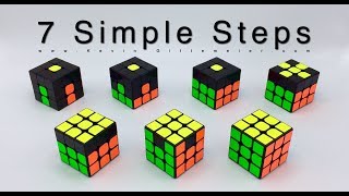 How To Solve Rubiks Cube 7 Easy Steps RECAP [upl. by Yetac]