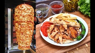 Turkish Doner Chicken Kebap Recipe Traditional Food [upl. by Olenolin]