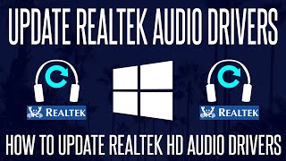 How to Update Realtek HD Audio Drivers on a Windows 10 PC [upl. by Inus]