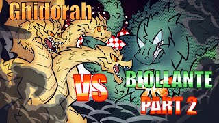 Godzilla KOTM  King Ghidorah VS Biollante Part 2 Godzilla Comic Dub [upl. by Dermot]