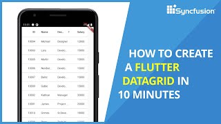 How to Create a Flutter DataGrid in 10 Minutes [upl. by Yorgo]