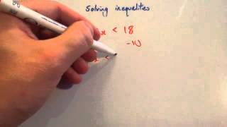 Solving inequalities  Corbettmaths [upl. by Ignacia427]