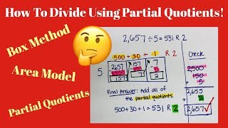 Area Model Division Box Method Easy Division Method [upl. by Ahseki]