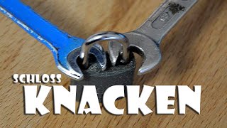 HACK zwei Maulschlüssel knacken den Schloss  How to open a lock [upl. by Ambie541]