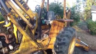 1981 Ford 555 Backhoe Transmission Issues Part 1 [upl. by Sikras]