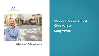 Tutorial Using the Vimeo Record Tool [upl. by Sunda399]