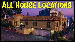 GTA 5 Online ALL NEW HOUSE LOCATIONS INTERIORS amp PRICES Executive DLC [upl. by Medorra]