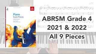 ABRSM Grade 4 Piano 2021 amp 2022 All 9 Pieces [upl. by Alleoj]