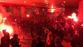 AJAX  Feyenoord  3  1  2212014  Entrada part 2 [upl. by Sidnac849]