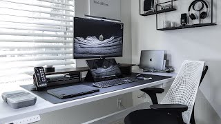 Home Office Updated Setup 2021 ft UPLIFT Commercial Desk V2 [upl. by Enial]