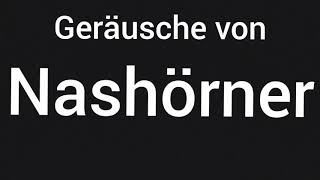 Geräusche von Nashörner 🔊 [upl. by Seymour]