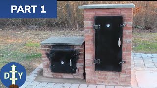 How to Build a Brick BBQ Smoker Part 1 [upl. by Ijic]