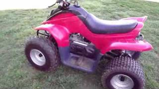 Dinli 90cc Youth Four Wheeler ATV Like Polaris Predator 90 [upl. by Danieu]