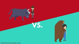 Bull and Bear Markets Bullish vs Bearish Explained in One Minute From Definition to Examples [upl. by Eadrahs]