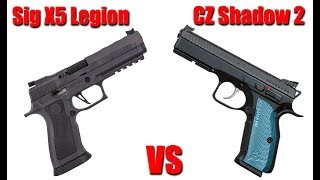 CZ Shadow 2 vs Sig P320 X5 Legion [upl. by Aitnahs534]