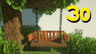 Minecraft 30 Garden Build Hacks [upl. by Eimrej]