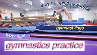 gymnastics practice vlog [upl. by Ahsirt]