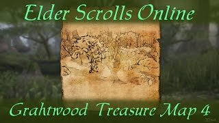 Grahtwood Treasure Map 4 Elder Scrolls Online ESO [upl. by Hamitaf]