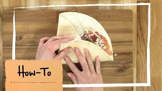 HowTo Wraps falten  Anleitung  MAGGI Kochstudio [upl. by Eneleh]