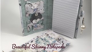 Make Your Own Skinny Notepad Tutorial [upl. by Ledarf]