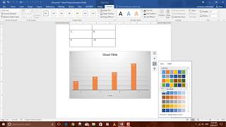 How to create graph in word 2016 [upl. by Erle]