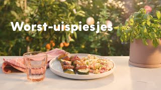 BBQ spiezen met worst en ui  Allerhande [upl. by Uase181]