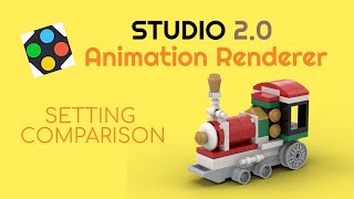 Animation renderer settings in Bricklink Studio 20  Details Comparison 2020 [upl. by Aborn]