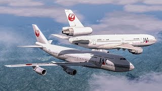 Near Collision Over Japan  Boeing 747 Almost Crash with a DC10  Japan Airlines MidAir Incident [upl. by Idnem871]