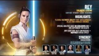 How to Easily Beat Tier 1 and 2 of the Galactic Legend Rey Event  SWGOH Star Wars Galaxy of Heroes [upl. by Edroi]