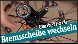 CenterLock Bremsscheiben wechseln  Shimano Sram Formula usw [upl. by Knowlton]