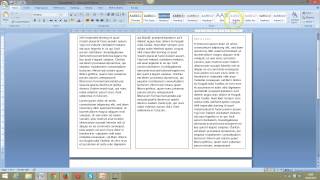 Create a simple 3 fold leaflet in Word [upl. by Nylrac673]