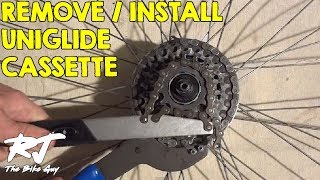 How To RemoveInstall Shimano Uniglide Cassette [upl. by Stanhope]