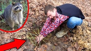 Primitive Survival Trapping DO NOT TRY AT HOME [upl. by Yadroc]