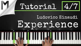 Experience  Ludovico Einaudi  Full Piano Tutorial Part 47 [upl. by Frame]