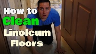 How To Clean Linoleum Floors  Remove Buildup  Clean With Confidence [upl. by Etnovad]