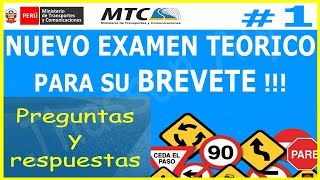 EXAMEN TEORICO DE CONDUCIR 🚘  1 preguntas y respuestas licencia de conducir A1 touring ✅ [upl. by Aerdna]