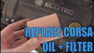 How to change the Oil And Filter Corsa 12 [upl. by Carisa]