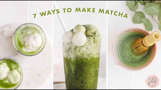 A Week of Matcha 🍵 7 Ways to Enjoy [upl. by Arykat]