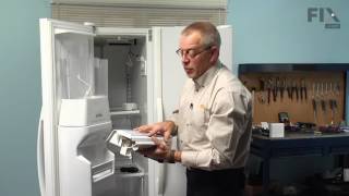 Whirlpool Refrigerator Repair  How to Replace the Ice Maker [upl. by Neural]