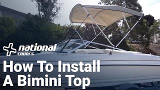 How To Install A Bimini Top  National Covers [upl. by Alle]