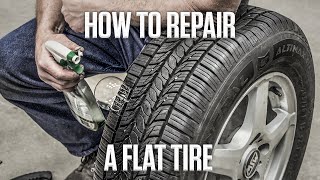 How to repair a flat tire using a tire plug kit  Hagerty DIY [upl. by Ennej943]