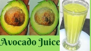 HOW TO MAKE AVOCADO JUICE [upl. by Noval]