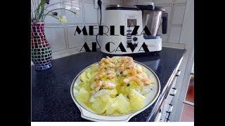 Receta de Merluza al Cava Monsieur Cuisine Plus Lidl Silvercrest [upl. by Oicangi]