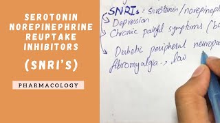 SNRIs  Serotonin Norepinephrine Reuptake Inhibitors  Antidepressants  PHARMACOLOGY [upl. by Schouten]