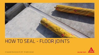 Application sealing floor joints [upl. by Garwin]