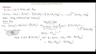 Inclusion Exclusion Principle Proof and Example [upl. by Hijoung549]